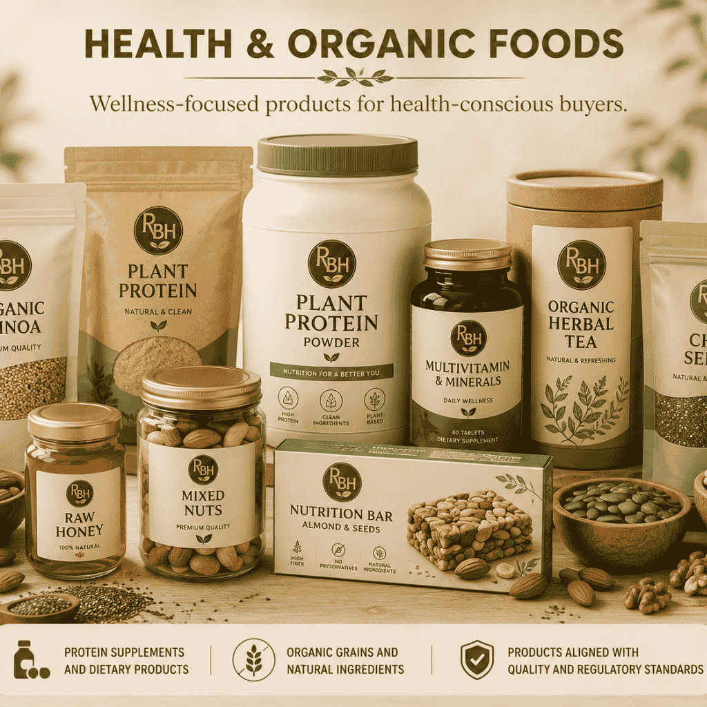 Organic foods and natural ingredients